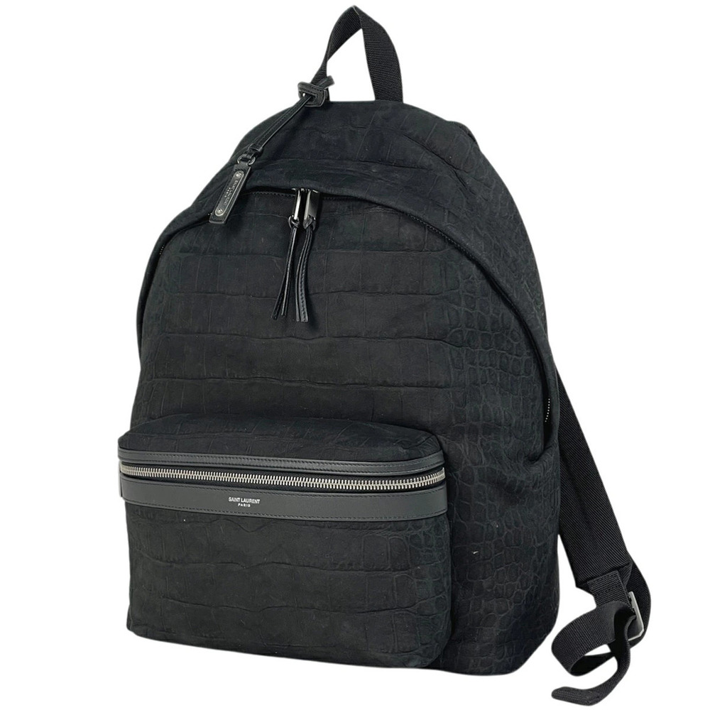 Saint Laurent Paris City Backpack Leather Black